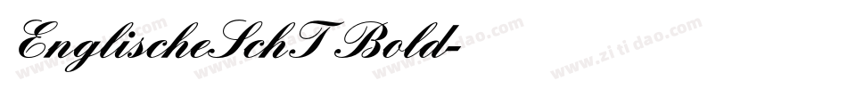 EnglischeSchT Bold字体转换